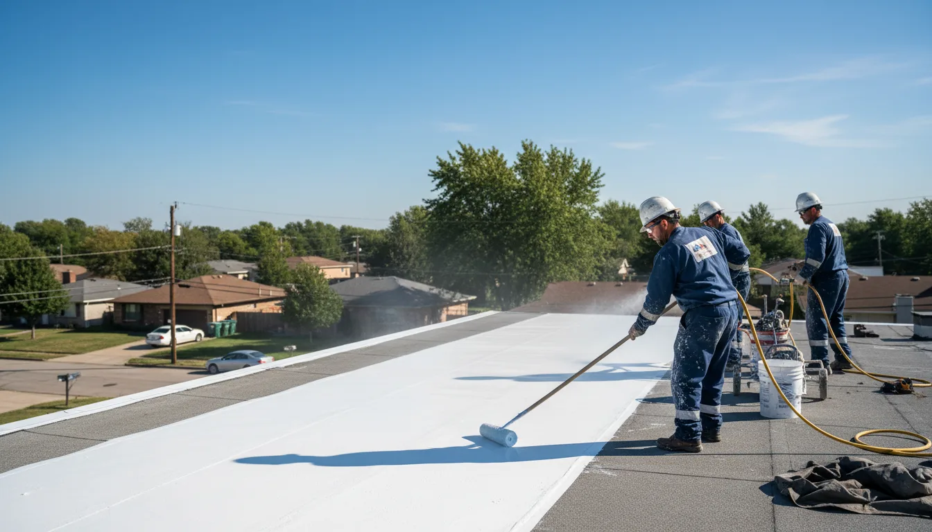 Commercial roof coating in Manteno, IL near me